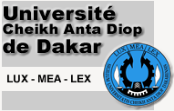Cette image représente le logo de l'université de Dakar.